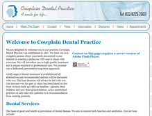 Tablet Screenshot of cowplaindentalpractice.com